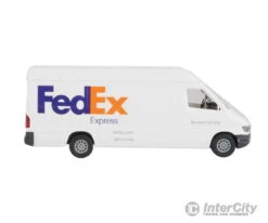 Walthers SceneMaster 12203 Delivery Van - Assembled -- FedEx Express (white, Purple, Orange) -Walthers Sales walthers scenemaster 12203 delivery van assembled fedex express white purple orange cars trucks 111