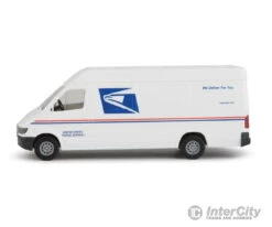 Walthers SceneMaster 12208 Delivery Van - Assembled -- United States Postal Service (white, Blue, Red; "We Deliver For You" Slogan) -Walthers Sales walthers scenemaster 12208 delivery van assembled united states postal service white blue red we deliver for you slogan cars trucks 443