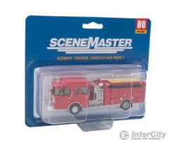 Walthers SceneMaster 13800 Heavy-Duty Fire Engine - Assembled -- Red -Walthers Sales walthers scenemaster 13800 heavy duty fire engine assembled red cars trucks 134