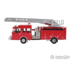 Walthers SceneMaster 13801 Heavy-Duty Fire Department Ladder Truck - Assembled -- Red -Walthers Sales walthers scenemaster 13801 heavy duty fire department ladder truck assembled red cars trucks 251