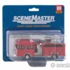 Walthers SceneMaster 13801 Heavy-Duty Fire Department Ladder Truck - Assembled -- Red -Walthers Sales walthers scenemaster 13801 heavy duty fire department ladder truck assembled red cars trucks 514