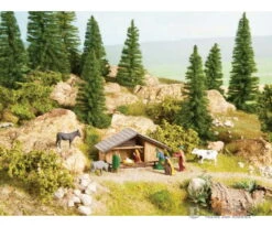 Walthers SceneMaster 1402 Nativity Scene 12-Piece Set -- 2-15/16 X 1-3/8 X 2-15/16" 7.5 X 3.5 X 7.5cm