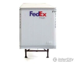 Walthers SceneMaster 2452 53' Stoughton Trailer 2-Pack - Assembled -- FedEx Freight -Walthers Sales walthers scenemaster 2452 53 stoughton trailer 2 pack assembled fedex freight loads containers 612