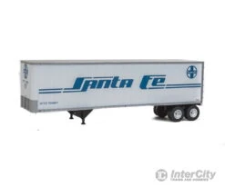 Walthers SceneMaster 2501 40' Trailmobile Trailer 2-Pack - Assembled -- Santa Fe (white, Blue)