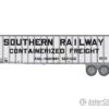 Walthers SceneMaster 2614 Flexi-Van 40' Trailer 2-Pack - Assembled -- Southern Railway (Containerized Freight; End Doors) -Walthers Sales walthers scenemaster 2614 flexi van 40 trailer 2 pack assembled southern railway containerized freight end doors loads containers 808