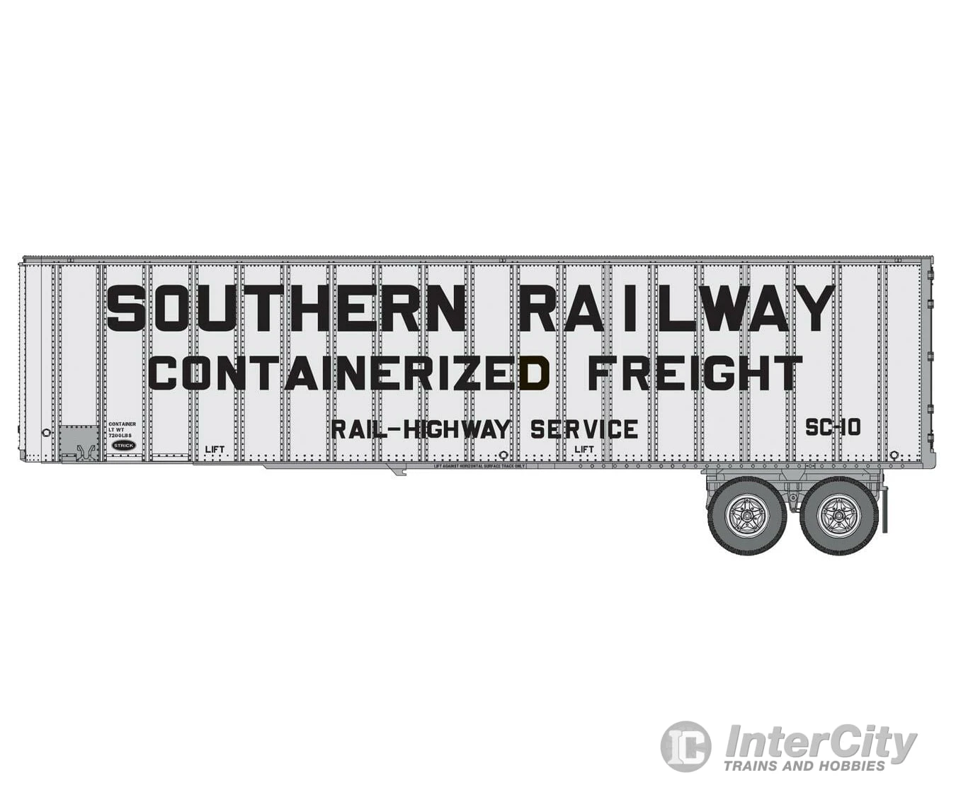 Walthers SceneMaster 2614 Flexi-Van 40' Trailer 2-Pack - Assembled -- Southern Railway (Containerized Freight; End Doors) 3 Walthers SceneMaster 2614 Flexi-Van 40' Trailer 2-Pack - Assembled -- Southern Railway (Containerized Freight; End Doors)