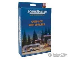Walthers SceneMaster 2902 Camp Site With Two Trailers - Kit -- Two Camping Trailers, Signs & Accessories -Walthers Sales walthers scenemaster 2902 camp site with two trailers kit camping signs accessories scenery details 538