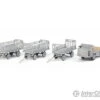 Walthers SceneMaster 4141 Baggage Tractor And Trailers - Plastic Kit -- Non-Powered Tractor And 3 Trailers (gray) -Walthers Sales walthers scenemaster 4141 baggage tractor and trailers plastic kit non powered 3 gray scenery details 767