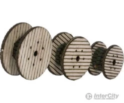 Walthers SceneMaster 4155 Cable Reels -- Laser-cut Wood Kit