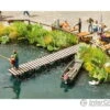 Walthers SceneMaster 4156 Small Shoreline Pier -- Laser-Cut Wood Kit