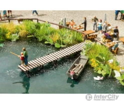 Walthers SceneMaster 4156 Small Shoreline Pier -- Laser-Cut Wood Kit