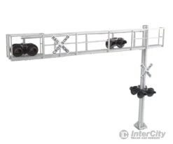 Walthers SceneMaster 4330 Modern Cantilever Grade Crossing Signal -- Two-Lane -Walthers Sales walthers scenemaster 4330 modern cantilever grade crossing signal two lane signals catenary 202