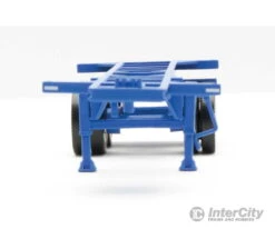 Walthers SceneMaster 4501 20' Container Chassis (2-Pack) -- Blue -Walthers Sales walthers scenemaster 4501 20 container chassis 2 pack blue freight loads containers 370