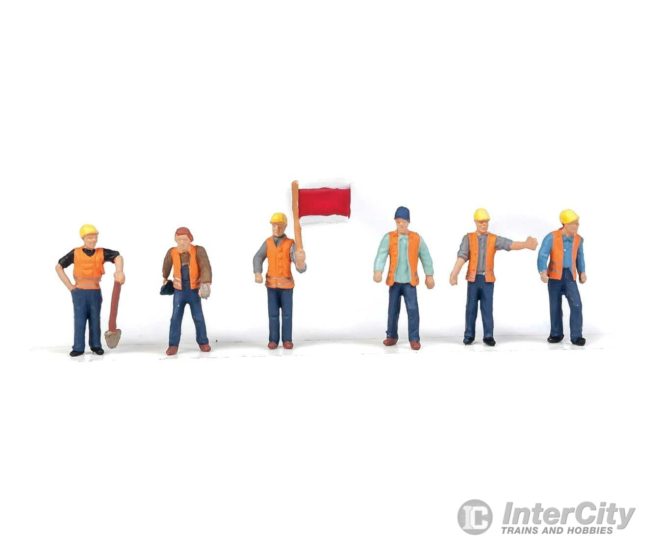 Walthers SceneMaster 6067 Railroad Track Workers Pkg(6) -- Set #2 3 Walthers SceneMaster 6067 Railroad Track Workers Pkg(6) -- Set #2