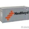 Walthers SceneMaster 8005 20' Corrugated Container With Flat Panel - Assembled -- Ned-Lloyd (gray, Orange, Black)