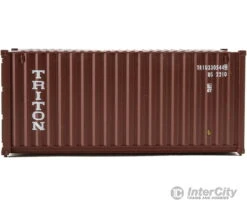 Walthers SceneMaster 8053 20' Corrugated Container - Assembled -- Triton (brown, White) -Walthers Sales walthers scenemaster 8053 20 corrugated container assembled triton brown white freight loads containers 938