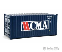 Walthers SceneMaster 8062 20' Corrugated Container - Assembled -- CMA (blue, White, Red)