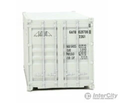 Walthers SceneMaster 8063 20' Corrugated Container - Assembled -- Gateway (gray) -Walthers Sales walthers scenemaster 8063 20 corrugated container assembled gateway gray freight loads containers 222