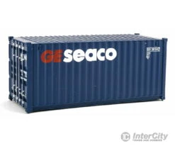 Walthers SceneMaster 8064 20' Corrugated Container - Assembled -- GE Seaco (blue, White, Red)