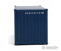 Walthers SceneMaster 8064 20' Corrugated Container - Assembled -- GE Seaco (blue, White, Red) -Walthers Sales walthers scenemaster 8064 20 corrugated container assembled ge seaco blue white red freight loads containers 544