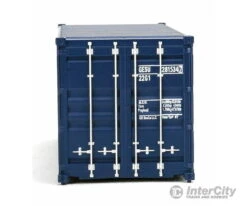 Walthers SceneMaster 8064 20' Corrugated Container - Assembled -- GE Seaco (blue, White, Red) -Walthers Sales walthers scenemaster 8064 20 corrugated container assembled ge seaco blue white red freight loads containers 730