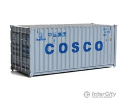 Walthers SceneMaster 8071 20' Corrugated Container - Assembled -- China Ocean Shipping Company (gray, Blue)