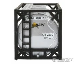 Walthers SceneMaster 8102 20' Tank Container - Kit -- K&W Alaska -Walthers Sales walthers scenemaster 8102 20 tank container kit k w alaska freight loads containers 416
