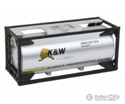 Walthers SceneMaster 8102 20' Tank Container - Kit -- K&W Alaska -Walthers Sales walthers scenemaster 8102 20 tank container kit k w alaska freight loads containers 664