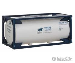 Walthers SceneMaster 8106 20' Tank Container - Kit -- Twinstar Leasing -Walthers Sales walthers scenemaster 8106 20 tank container kit twinstar leasing freight loads containers 617