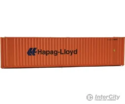 Walthers SceneMaster 8204 40' Hi Cube Corrugated Container W/Flat Roof - Assembled -- Hapag-Lloyd -Walthers Sales walthers scenemaster 8204 40 hi cube corrugated container w flat roof assembled hapag lloyd freight loads containers 380