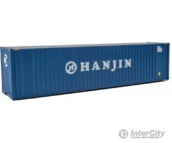 Walthers SceneMaster 8208 40' Hi Cube Corrugated Container W/Flat Roof - Assembled -- Hanjin -Walthers Sales walthers scenemaster 8208 40 hi cube corrugated container w flat roof assembled hanjin freight loads containers 217