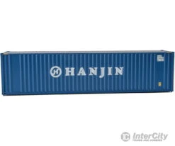 Walthers SceneMaster 8208 40' Hi Cube Corrugated Container W/Flat Roof - Assembled -- Hanjin -Walthers Sales walthers scenemaster 8208 40 hi cube corrugated container w flat roof assembled hanjin freight loads containers 247