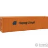 Walthers SceneMaster 8254 40' Hi Cube Corrugated Side Container - Assembled -- Hapag-Lloyd (orange, Blue)