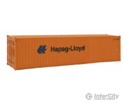 Walthers SceneMaster 8254 40' Hi Cube Corrugated Side Container - Assembled -- Hapag-Lloyd (orange, Blue)