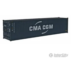 Walthers SceneMaster 8257 40' Hi Cube Corrugated Side Container - Assembled -- CMA-CGM (New Logo)