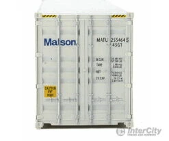 Walthers SceneMaster 8263 40' Hi-Cube Corrugated-Side Container - Assembled -- Matson (gray, Blue) -Walthers Sales walthers scenemaster 8263 40 hi cube corrugated side container assembled matson gray blue freight loads containers 204