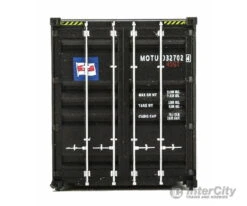 Walthers SceneMaster 8264 40' Hi-Cube Corrugated-Side Container - Assembled -- Mitsui OSK Lines (black, White, Red; Alligator Logo) -Walthers Sales walthers scenemaster 8264 40 hi cube corrugated side container assembled mitsui osk lines black white red alligator logo freight loads containers 282