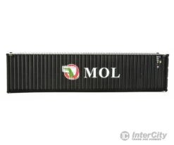 Walthers SceneMaster 8264 40' Hi-Cube Corrugated-Side Container - Assembled -- Mitsui OSK Lines (black, White, Red; Alligator Logo) -Walthers Sales walthers scenemaster 8264 40 hi cube corrugated side container assembled mitsui osk lines black white red alligator logo freight loads containers 297