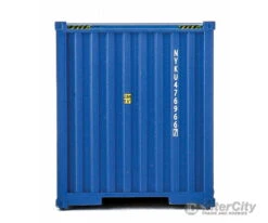 Walthers SceneMaster 8265 40' Hi-Cube Corrugated-Side Container - Assembled -- NYK Lines (blue, White, Red) -Walthers Sales walthers scenemaster 8265 40 hi cube corrugated side container assembled nyk lines blue white red freight loads containers 443