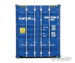 Walthers SceneMaster 8265 40' Hi-Cube Corrugated-Side Container - Assembled -- NYK Lines (blue, White, Red) -Walthers Sales walthers scenemaster 8265 40 hi cube corrugated side container assembled nyk lines blue white red freight loads containers 855