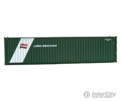 Walthers SceneMaster 8270 40' Hi-Cube Corrugated-Side Container - Assembled -- Linea Mexicana (green, White) -Walthers Sales walthers scenemaster 8270 40 hi cube corrugated side container assembled linea mexicana green white freight loads containers 983