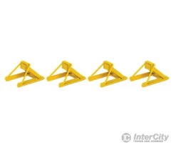 Walthers SceneMaster 83108 Assembled Track Bumper Pkg(4) -- Yellow