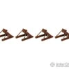 Walthers SceneMaster 83109 Assembled Track Bumper Pkg(4) -- Rust Brown