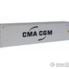 Walthers SceneMaster 8357 40' Hi Cube Smooth Side Reefer Container - Assembled -- CMA-CGM -Walthers Sales walthers scenemaster 8357 40 hi cube smooth side reefer container assembled cma cgm freight loads containers 305