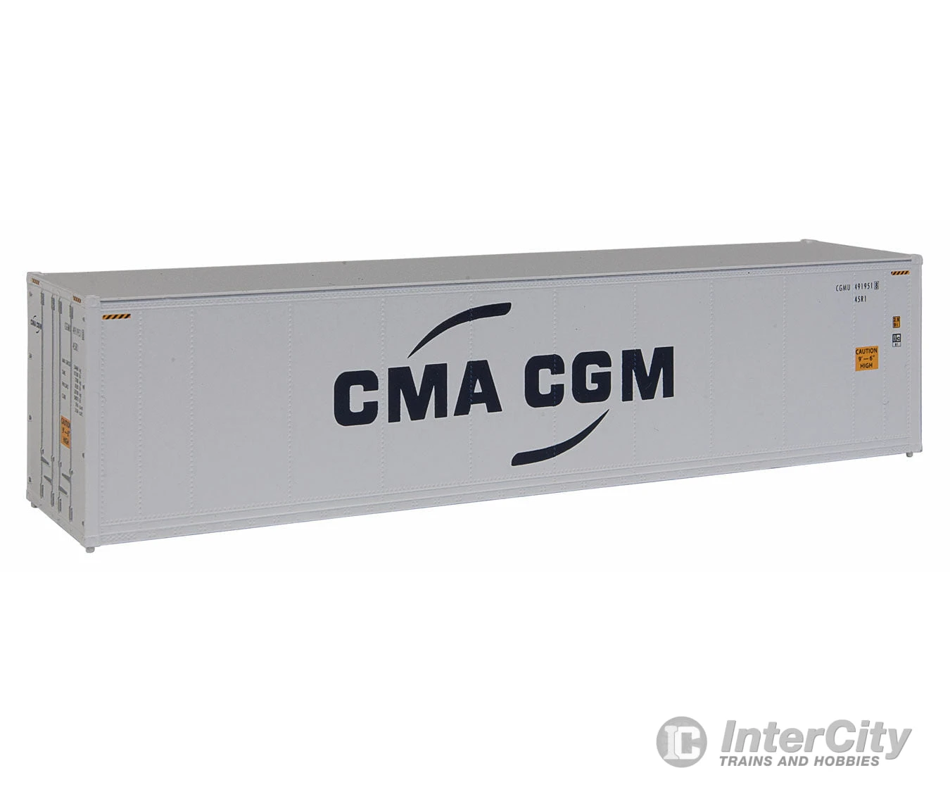 Walthers SceneMaster 8357 40' Hi Cube Smooth Side Reefer Container - Assembled -- CMA-CGM 4 Walthers SceneMaster 8357 40' Hi Cube Smooth Side Reefer Container - Assembled -- CMA-CGM - Image 2