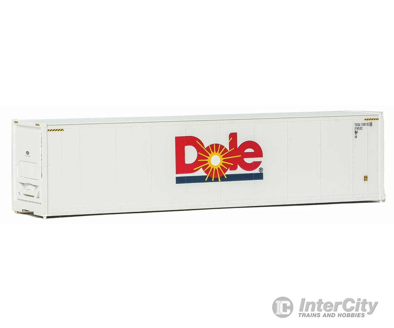 Walthers SceneMaster 8359 40' Hi-Cube Smooth-Side Reefer Container - Assembled -- Dole (white, Red, Blue) 4 Walthers SceneMaster 8359 40' Hi-Cube Smooth-Side Reefer Container - Assembled -- Dole (white, Red, Blue) - Image 2