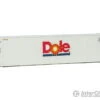 Walthers SceneMaster 8359 40' Hi-Cube Smooth-Side Reefer Container - Assembled -- Dole (white, Red, Blue)