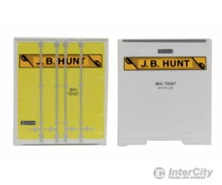 Walthers SceneMaster 8455 48' Smooth Side Container - Assembled -- J.B. Hunt Transport -Walthers Sales walthers scenemaster 8455 48 smooth side container assembled j b hunt transport freight loads containers 907