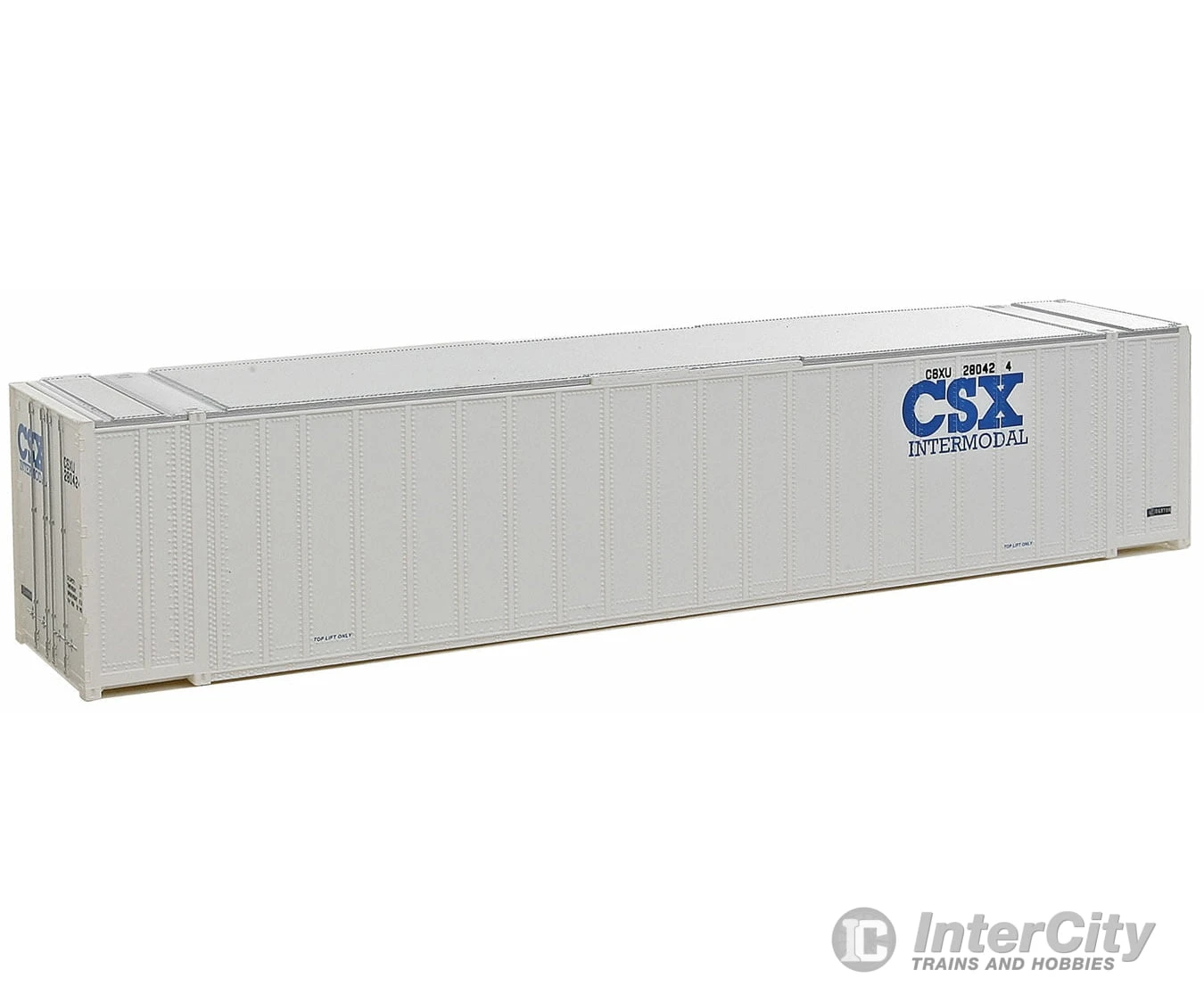 Walthers SceneMaster 8464 48' Ribbed Side Container - Assembled -- CSX Intermodal (white, Blue) 4 Walthers SceneMaster 8464 48' Ribbed Side Container - Assembled -- CSX Intermodal (white, Blue) - Image 2