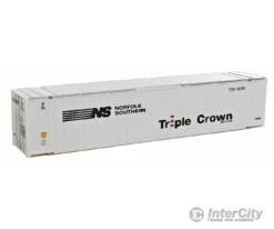 Walthers SceneMaster 8465 48' Ribbed Side Container - Assembled -- Norfolk Southern/Triple Crown (white, Black, Red)
